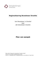 Regionalisering Brandweer Drenthe - Hulpverleningsdienst Drenthe
