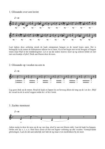 Zangoefeningen (pdf)