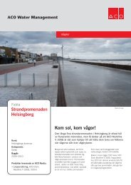 Strandpromenad, Helsingborg - ACO Nordic AS