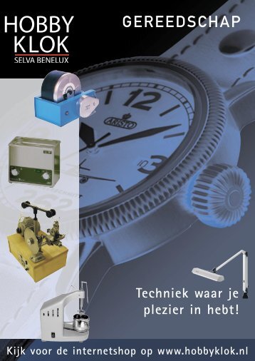 Speciale gereedschap catalogus - Hobby Klok / Selva Benelux