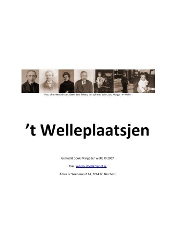t Welleplaatsjen - Margo's Site
