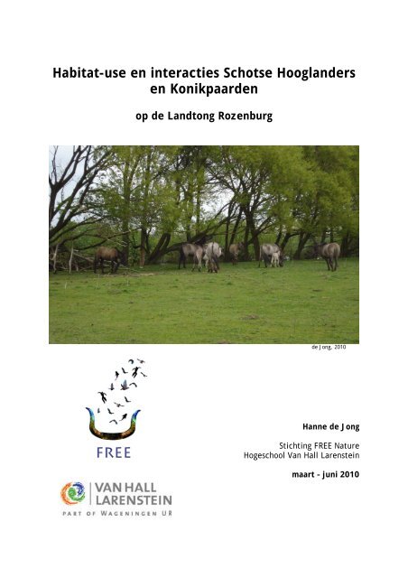 Habitat-use en interacties Schotse Hooglanders en Konikpaarden