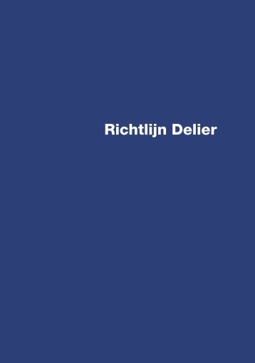 Richtlijn Delier - ZorgvoorKennis