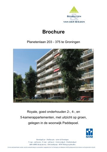 Brochure planetenlaan 203 - Schouten en Van der Giezen makelaars