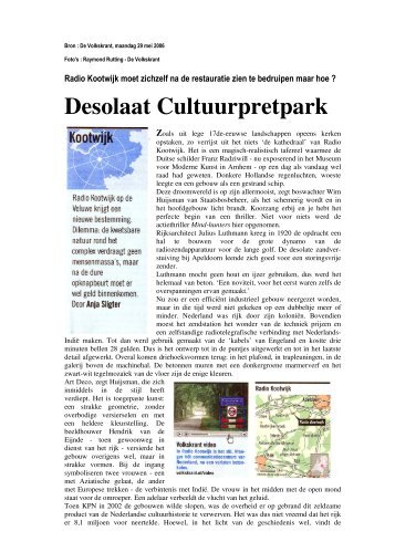 Desolaat cultuur pretpark - Radio Kootwijk