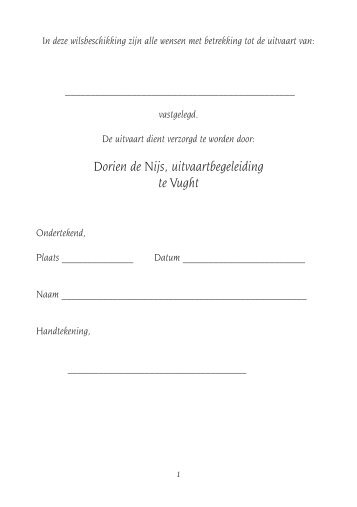 PDF bestand - Dorien de Nijs Uitvaartbegeleiding en