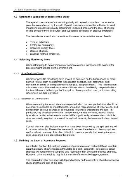 Oil Spill Monitoring BACKGROUND PAPER - Australian Maritime ...