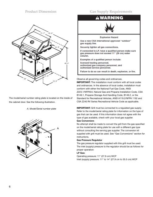 freestanding outdoor grill asador autónomo para exteriores gril d ...