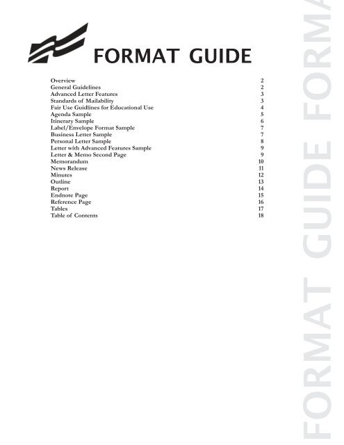 Fbla Format Guide Future Business Leaders Of America