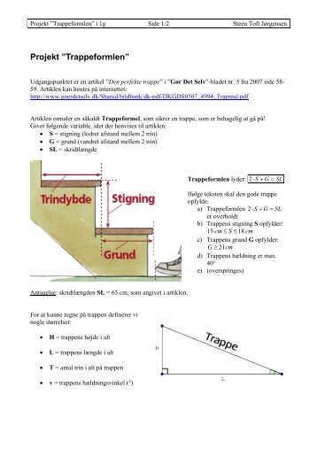 Projekt "Trappeformlen" - Steen Toft Jørgensen
