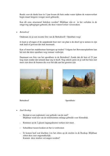 Verslag BP Reningelst 27 maart 2012