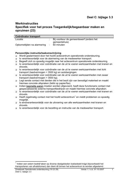 Werkinstructies Toeg. beg. maken + opr - Veiligheidsregio Gooi en ...