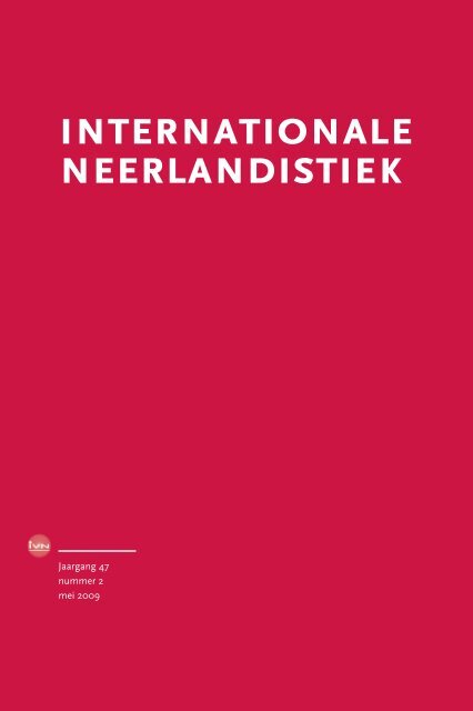 IN 2, mei 2009 - Internationale Vereniging voor Neerlandistiek