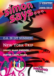 DE MENING VAN… New York Trip - Simon Vestdijk