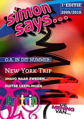 DE MENING VAN… New York Trip - Simon Vestdijk
