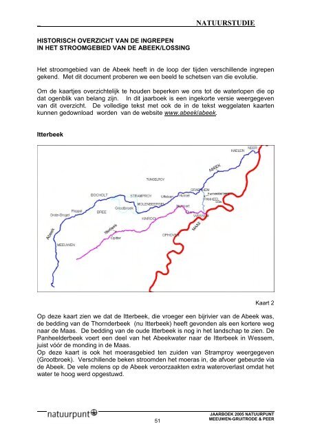 2005 - Abeek, Natuurpunt Meeuwen-Gruitrode & Peer