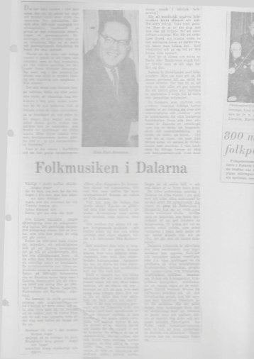 Folkmusiken i Dalarna