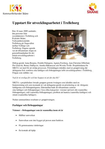 Uppstart för utvecklingsarbetet i Trelleborg