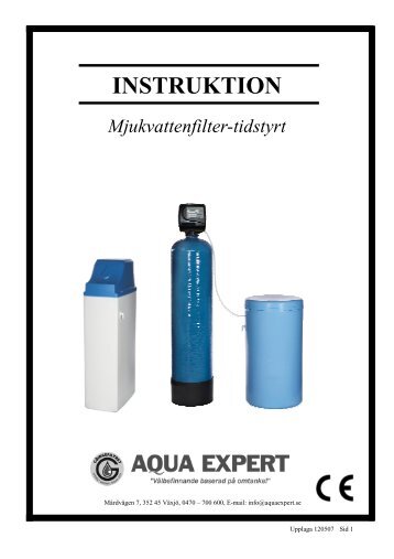 INSTRUKTION - Aqua Expert AB