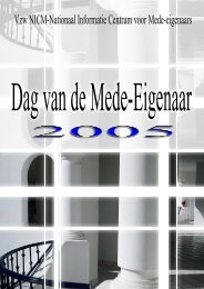 DVDM 2005 - De raad van beheer in appartementsgebouwen - NICM