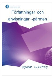 Författningar och anvisningar -pärmen - Suomen Asianajajaliitto