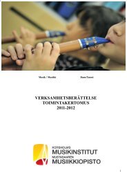 VERKSAMHETSBERÄTTELSE TOIMINTAKERTOMUS ... - Mustasaari