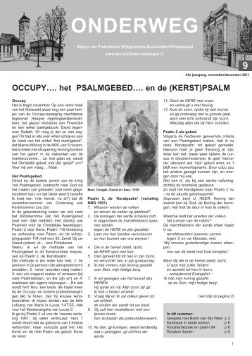 OnDERWEG - Duinzichtkerk/Vredeskapel