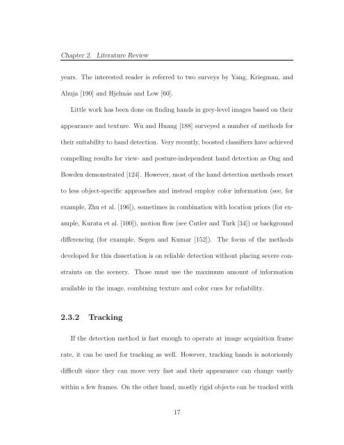 Vision Based Hand Gesture Interfaces for Wearable Computing and ...