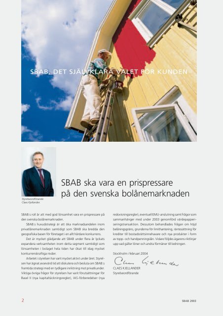 ÅRSREDOVISNING 2003 - SBAB