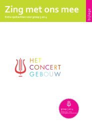 de extra uitbreiding voor groep 3 en 4 - Concertgebouw