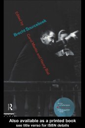 Brecht Sourcebook