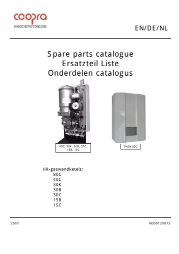 Spare parts catalogue Ersatzteil Liste Onderdelen catalogus