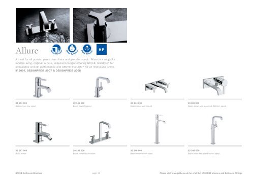 GROHE Bathroom Brochure - Bathroom and Tile Gallery