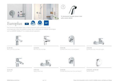 GROHE Bathroom Brochure - Bathroom and Tile Gallery