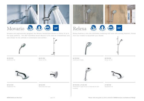 GROHE Bathroom Brochure - Bathroom and Tile Gallery