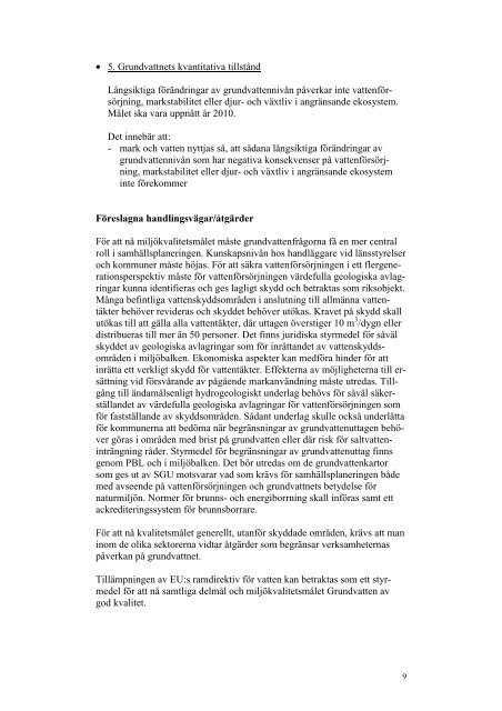 Grundvatten av god kvalitet. SGU Rapport. - Sveriges geologiska ...