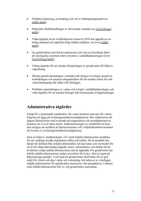 Grundvatten av god kvalitet. SGU Rapport. - Sveriges geologiska ...