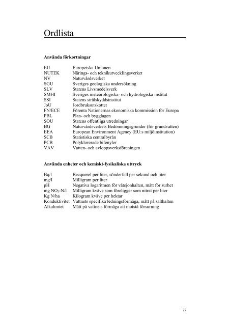 Grundvatten av god kvalitet. SGU Rapport. - Sveriges geologiska ...