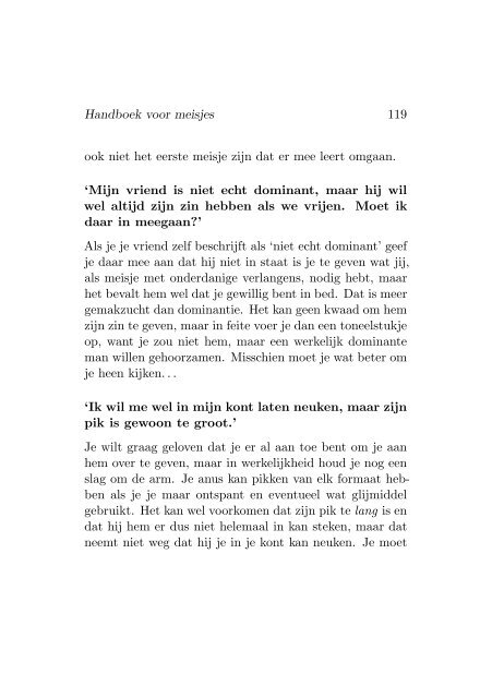 Handboek voor meisjes - Sletjechat