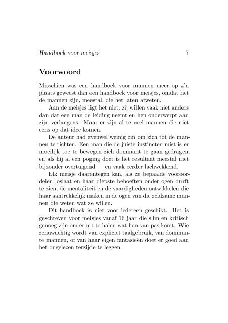 Handboek voor meisjes - Sletjechat