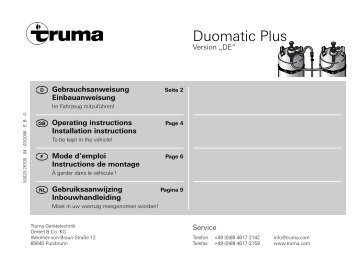 Duomatic Plus - Truma