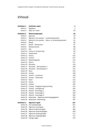 Planregels inclusief gevolgen reactieve aanwijzing - Gemeente ...
