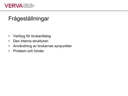 Presentation Anna Enström Järleborg, Verva - E-delegationen