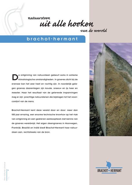 Tegelcatalogus - natuursteen - Brachot-Hermant