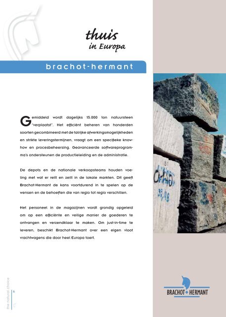 Tegelcatalogus - natuursteen - Brachot-Hermant