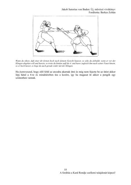 Jacob Sutor - Neu Kunstliches Fechtbuch - Kard Rendje