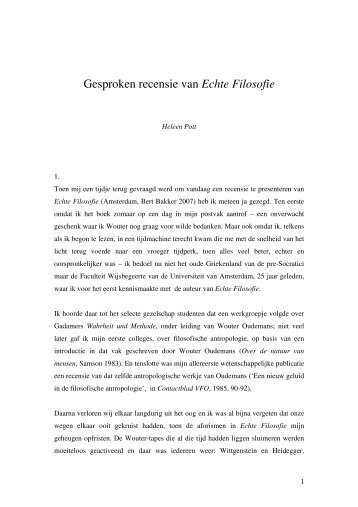 Voordracht Heleen Pott (pdf) - Filosofie.info