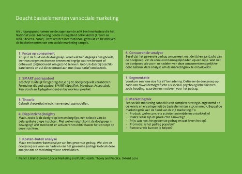 Sociale marketing: verleiden tot gezonder leven! - Jongeren Op ...