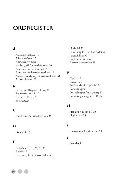 Säkerhetsföreskrifter - Finlands Scouter ry