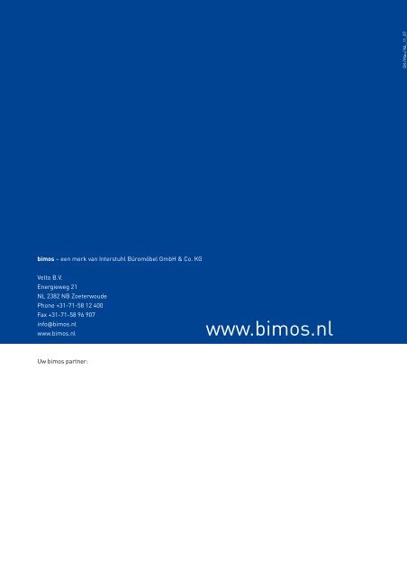 Catalogus zitoplossingen voor de industriële werkplek - Bimos